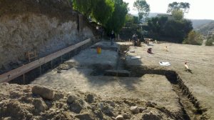 Preparing to pour the foundation of the first phase of the new community center and sunday school classes